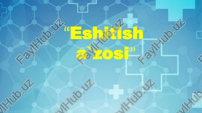 eshitish a`zosi — PPTX
