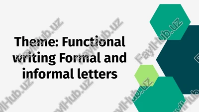 functional writing formal and informal letters — PPTX