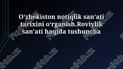 oʻzbekistonda notiqlik san'ati tarixini o'rganish — PPTX