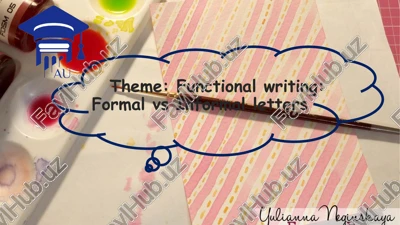 functional writing: formal vs informal letters — PPTX