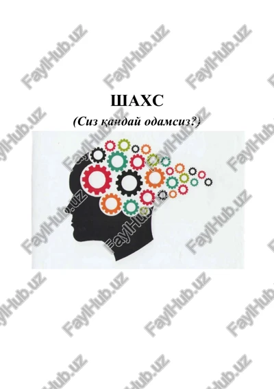 shaxs (siz qanday odamsiz?) — DOC