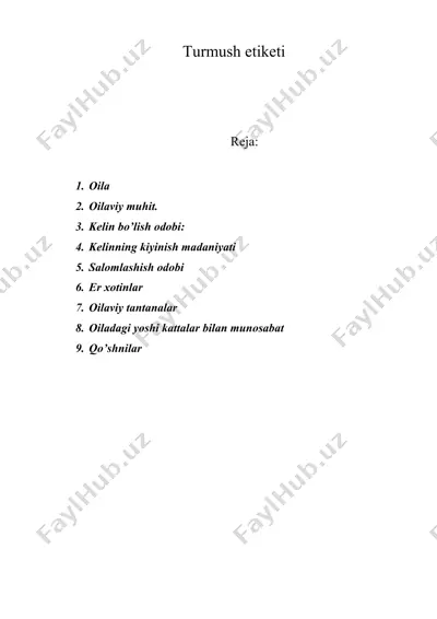 turmush etiketi — DOC