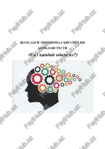 shaxsdagi emotsional hissiyot ni aniqlash testi — DOC