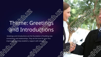 greetings and introductions — PPTX
