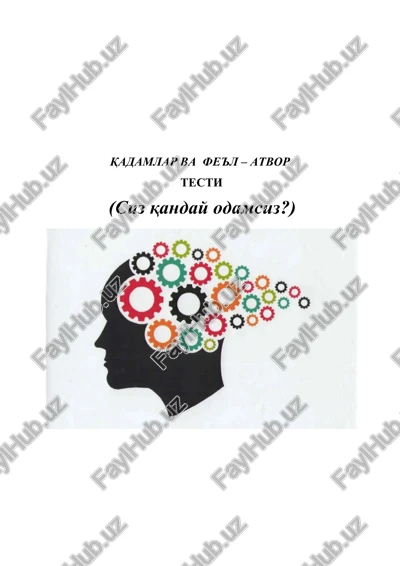 qadamlar va fe'l – atvor — DOC