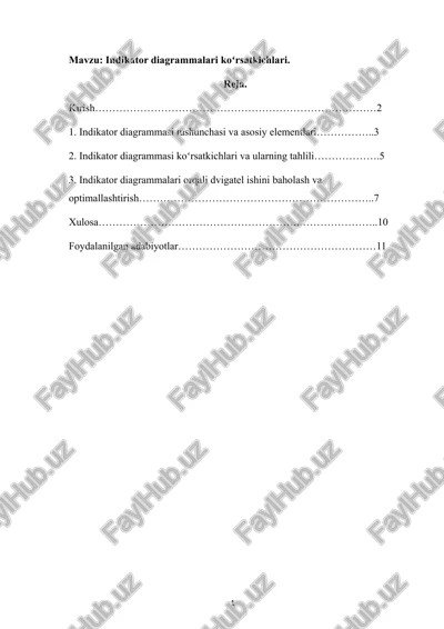 indikator diagrammalari — DOCX