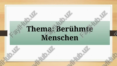 berühmte menschen — PPTX