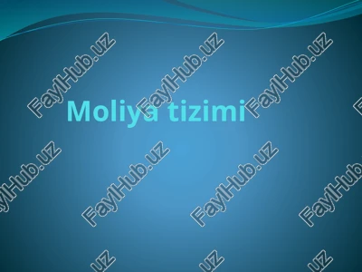 moliya tizimi — PPTX