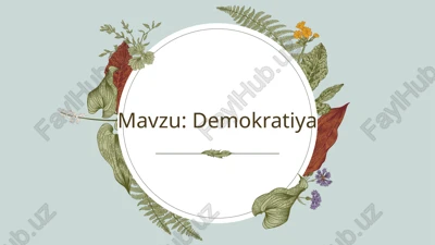demokratiya — PPTX