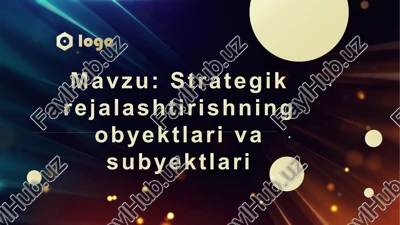 strategik rejalashtirish — PDF