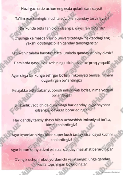 eng esda qolarli darslar — PDF