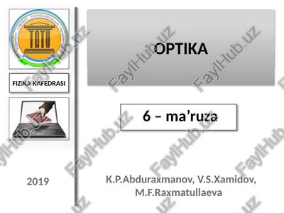 optika — PPTX