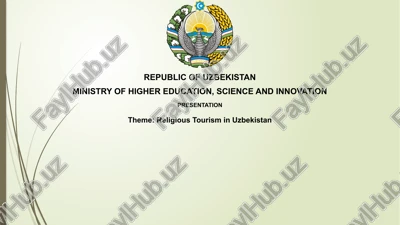 religious tourism in uzbekistan — PPTX