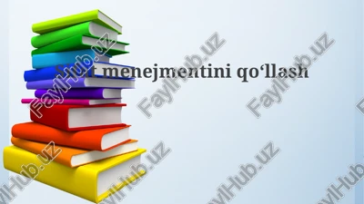 sifatmenejmentiniqoʻllash — PPTX