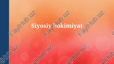 siyosiy hokimiyat — PPTX