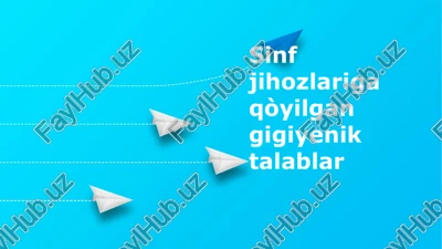 gimnastika jihozlariga gigiyenik talablar — PPTX