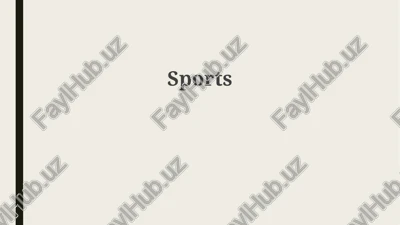 sportning ahamiyati — PPTX