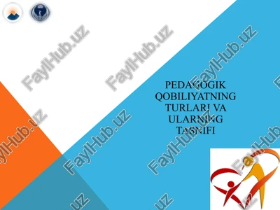 pedagogik qobiliyatning turlari va ularning tasnifi — PPTX
