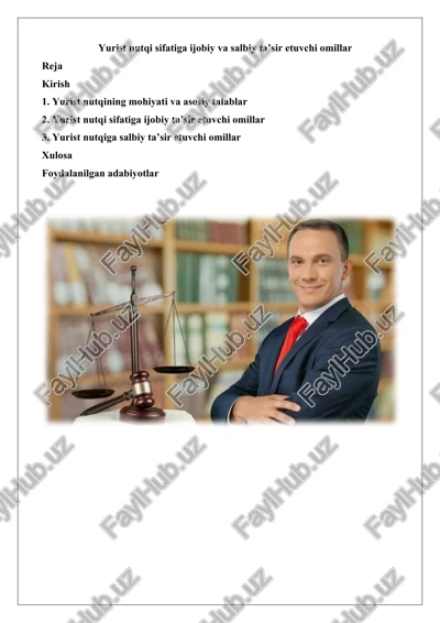 yurist nutqi — DOCX