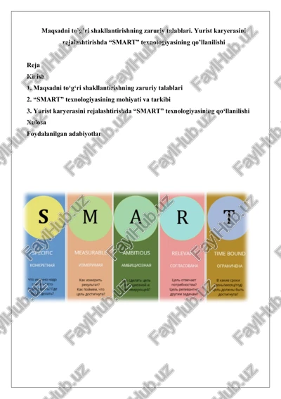 smart texnologiyasi — DOCX