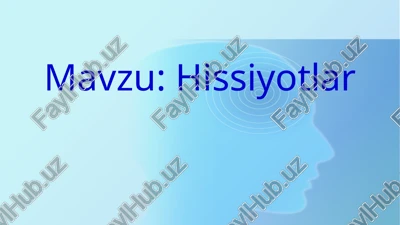 hissiyotlar — PPTX