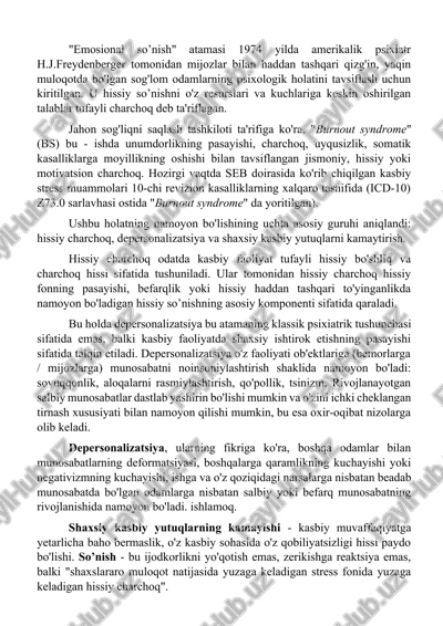 emosional so’nish — DOCX