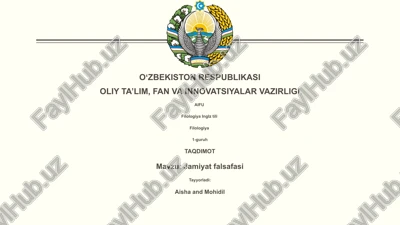 jamiyat falsafasi — PPTX