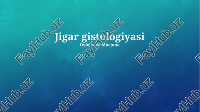 jigar gistologiyasi — PPTX