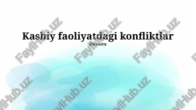 nizolarning mohiyati va turlari — PPTX
