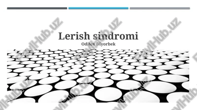 lerish sindromi — PPTX