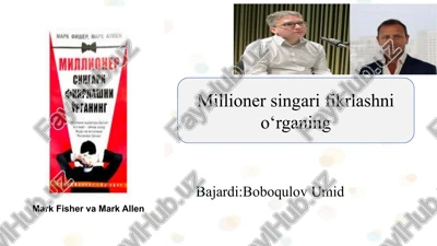 millioner singari fikrlashni o‘rganing slayd mark fisher va mark allen kitobi — PPTX