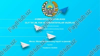 muhammadaminning hayoti va jasorati — PPTX
