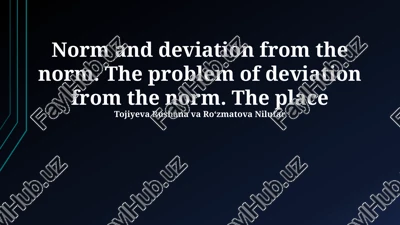 defining normality: statistical, social, and functional perspectives — PPTX