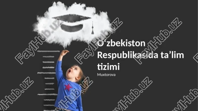 oʻzbekiston respublikasida ta’lim tizimi — PPTX