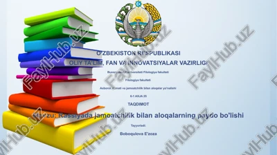 rassiyada jamoatchilik bilan aloqalarning paydo bo'lishi — PPTX