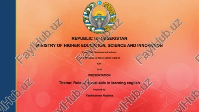 role of visual aids in learning english — PPTX