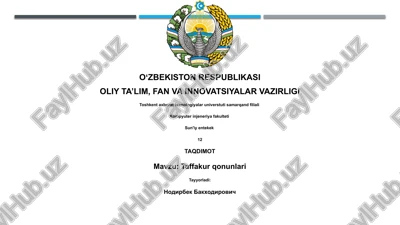 tafakkur qonunlari — PPTX