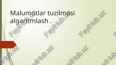 chiziqli qidiruv algoritmi. — PPTX