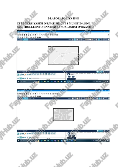 cpt 8 versiyasini o‘rnatish, cpt 8 muhitida sdn kontrollerni o‘rnatish va sozlashni o‘rganish — DOCX