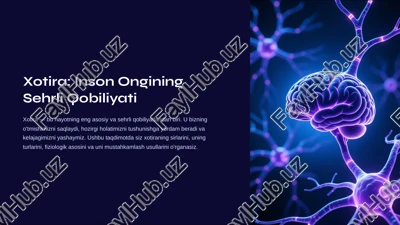 xotira: inson ongining sehrli qobiliyati — PDF