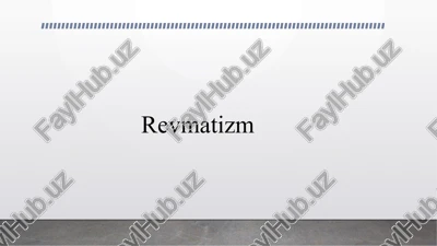 revmatizm — PPTX