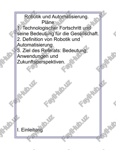 robotik und automatisierung — DOCX