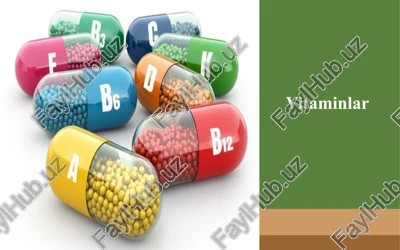 vitaminlar — PPTX