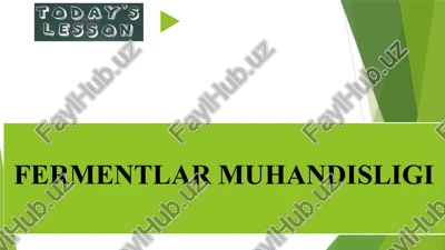 fermentlar muhandisligi — PPTX