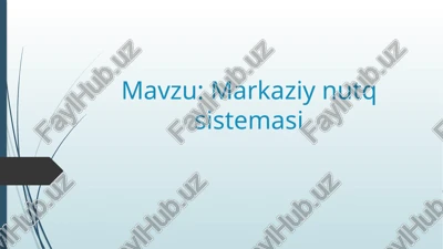 markaziynutqsistemasi — PPTX