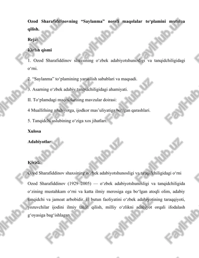 saylanma — DOCX