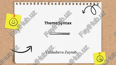 syntax. — PPTX