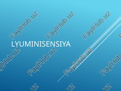 lyuminisensiya — PPTX