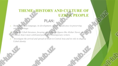 history and culture of uzbek people — PPTX