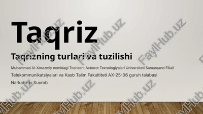 taqriz — PPTX
